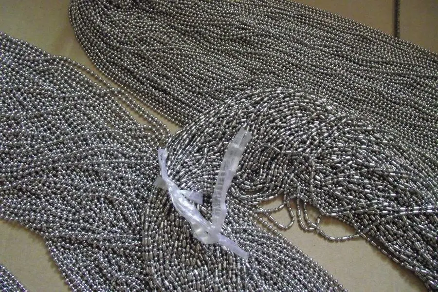 Шариковая цепь из нержавеющей стали ZX011 2 4 мм 100 м/3900 дюйма|bead necklace|stainless steel ball chainball