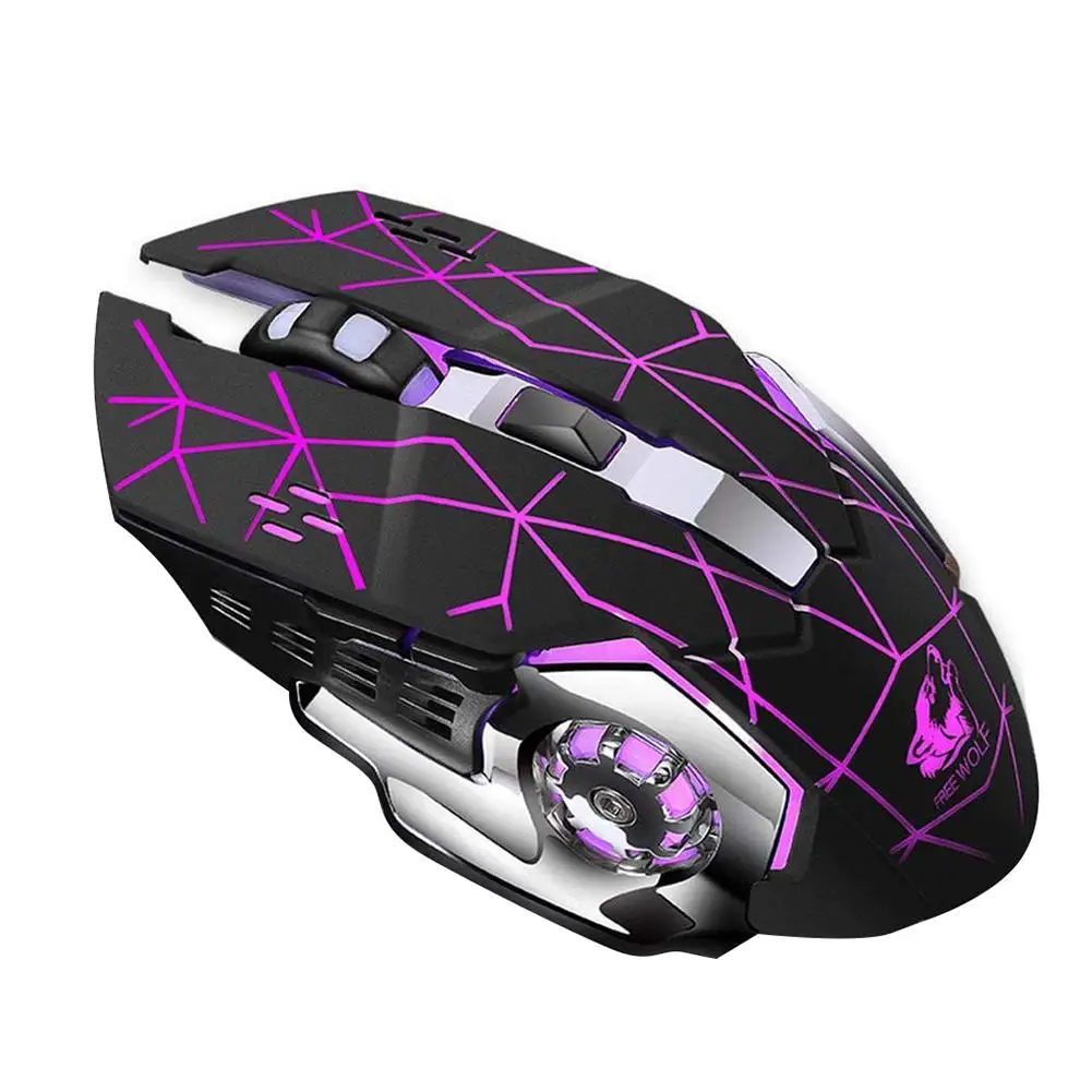 

POP GUIGSI LED Light Adjustable DPI 2.4GHz 6 Buttons PC Laptop Gaming Wireless Mouse