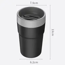 Автомобильный мусорный ящик мини автомобильный мусорный бак автомобильная пепельница мусорный контейнер хранение отходов с держатель для карт чашка для монет для салона автомобиля/офиса