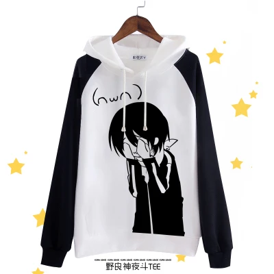 [Сток] аниме Noragami Yato Yukine печатных Косплей флис Толстовка S-XXL Зимний пуловер Топ Футболка унисекс