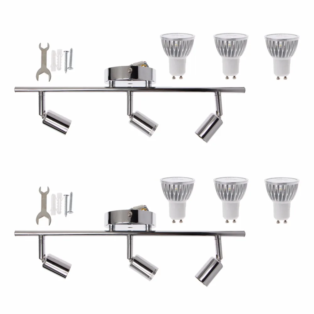 

9W Indoor Ceiling Spotlight 3 Lights Modern Decoration Lamps GU10 Rotatable