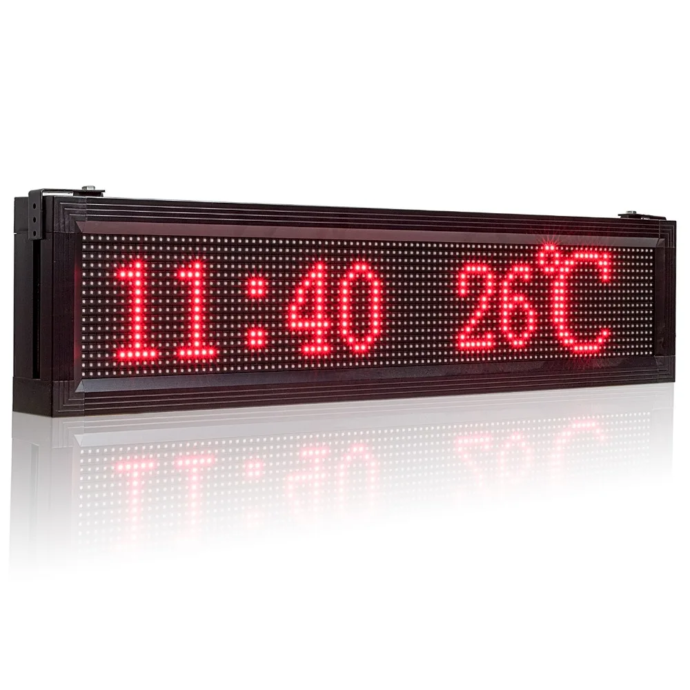 104*24CM P10 Outdoor Waterproof RGB Full Color LED Display Brand Wifi+ USB Programmable Scrolling information SMD LED Sign 104*24CM P10 Outdoor Waterproof RGB Full Color LED Display Brand Wifi+ USB Programmable Scrolling information SMD LED Sign