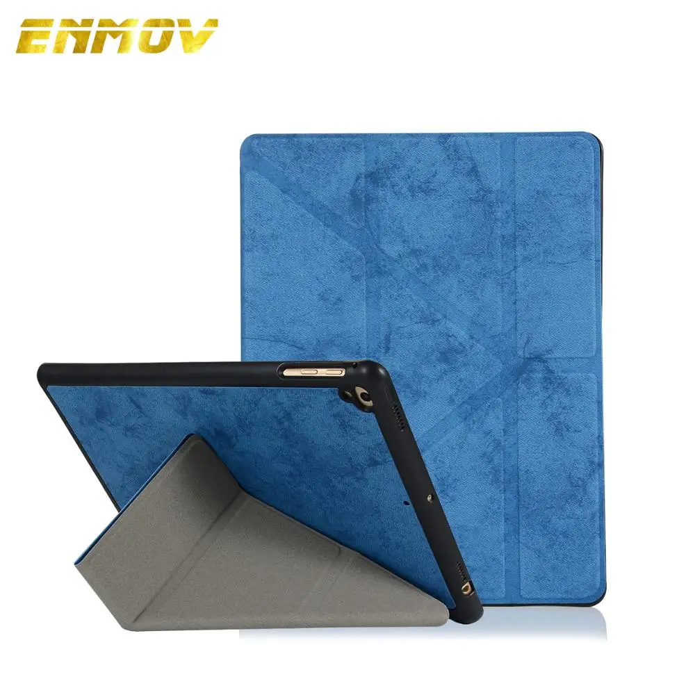 Чехол ENMOV для iPad 9 7 2018 складная подставка дюйма 2017 умный чехол из искусственной