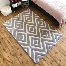 Марокканский Племенной серый Треллис модный ковер, современный дизайн идеально подходит для любого пола