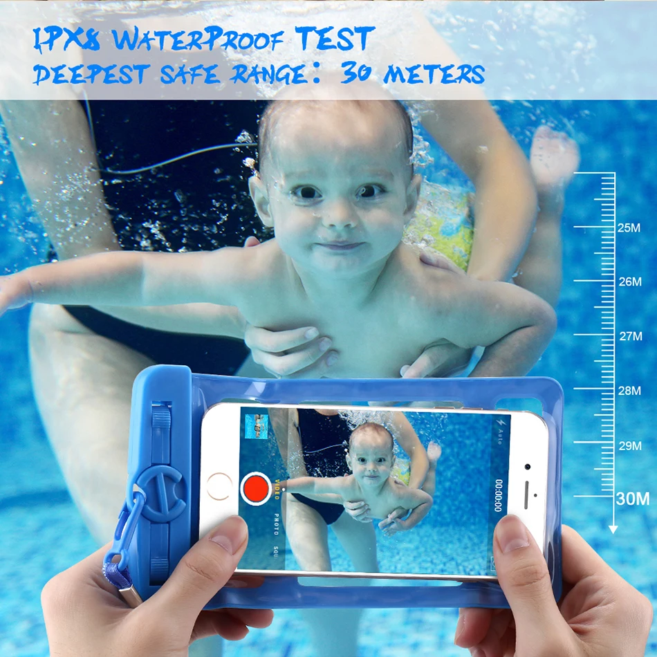 100% Waterproof Case For iPhone 6 7 6s Plus 5S SE Case (6)