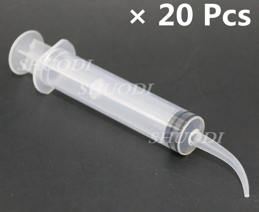 

20 Pcs Dental Materials Silicone Rubber Conveyor Disposable Irrigation Syringes Rinse 12ml Tips Dentist Products