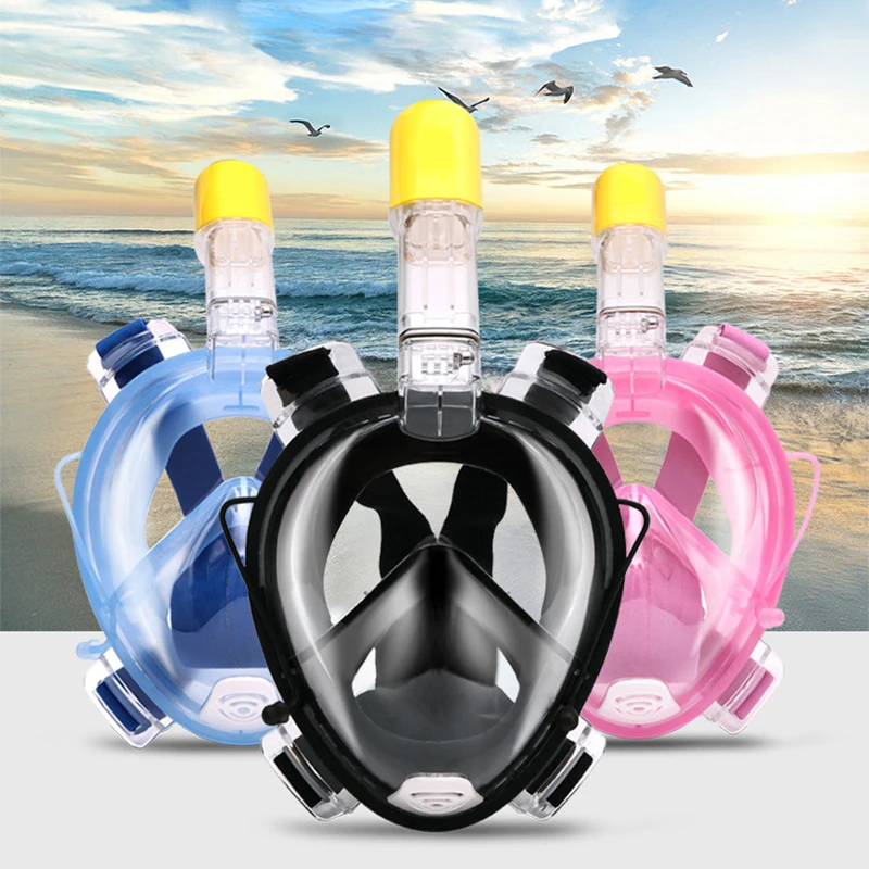 4 Pcs Snorkeling Goggles For Adults Scuba Diving Mask Anti Fog Dive Mask Snorkeling Gear Men Women Panoramic Swimming Goggles Nose Cover Diving Swimming