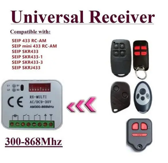 

1 pcs SEIP Garage door remote control Receiver easy program very 2018