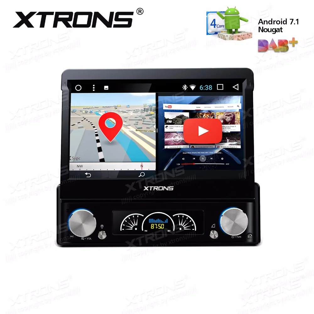 Clearance 7" Detachable Panel Design Quad Core Android 7.1 Nougat OS 1 Din Car DVD Single Din Car Multimedia One Din Car Radio 1