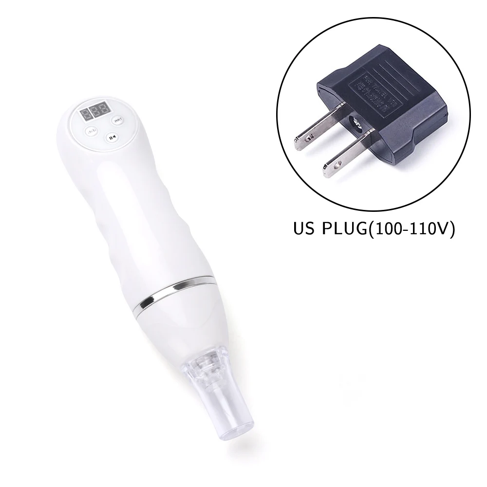 US Plug Вакуумное устройство для удаления черных точек лица, носа, акне, ПОР, пылесос для носа, вакуумная всасывающая машина для ухода за кожей лица - Цвет: US Plug