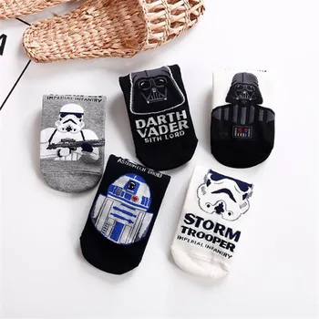 

Star Wars Wookiees Cosplay Ankle Socks Storm Troops Funny Personalized Printed Women's Socks Spring Summer Cotton Short socks