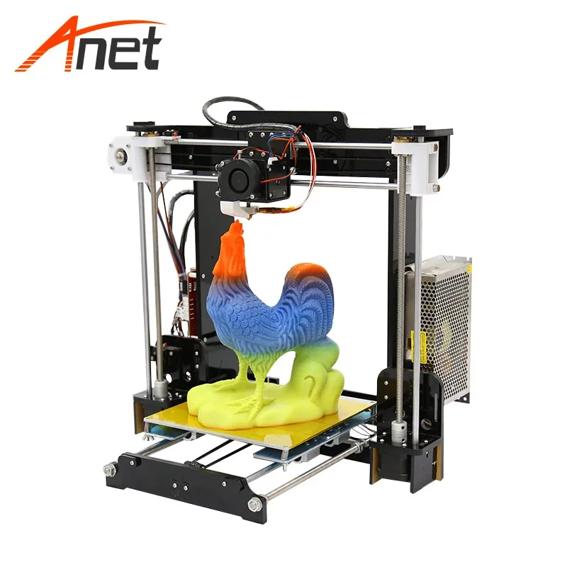 Anet DIY A8 3d принтер акриловая рамка Prusa i3 RepRap Высокая точность 220*220*240 мм Размер для