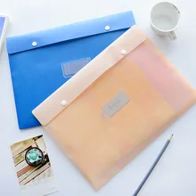 1 шт. shangpai корейский канцелярские просто кнопки файл сумка офис обучения папку Водонепроницаемый Наборы