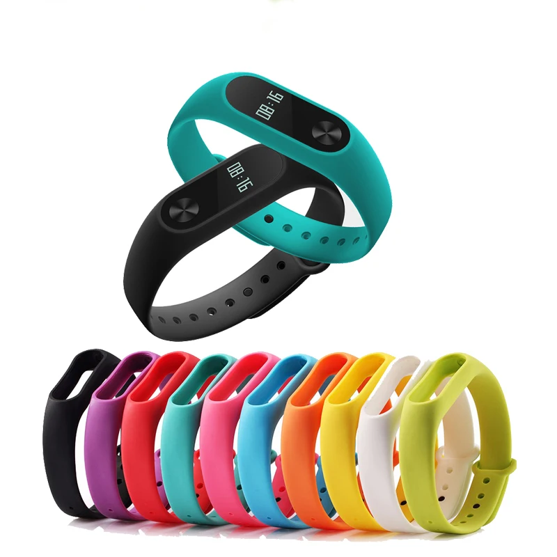 Smart Accessories For Mi Band 2 Strap Colorful Silicone Bracelet Xiaomi Miband Straps | Электроника