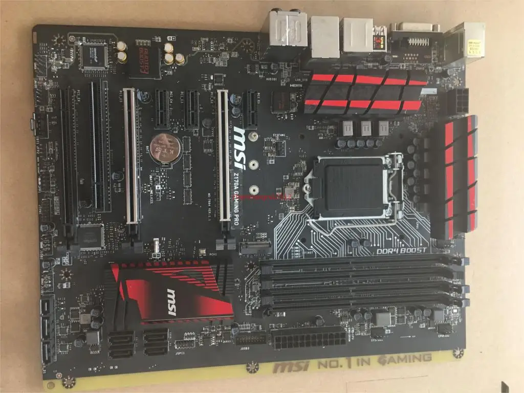 MSI Z170A GAMING PRO RGB Z170 игры LGA1151 материнская плата разгона Аврора 90%-95% Новый |