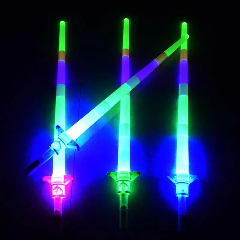 Электронный Светодиодный Волшебная палочка со звездой мигающие палочки светящиеся телескопические светящиеся палочки Вечерние наряды для Хэллоуина новые игрушки