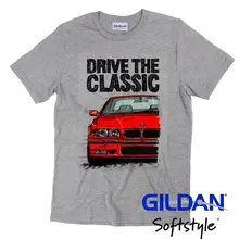 Летняя коллекция года, футболка с коротким рукавом размера плюс, Классическая немецкая футболка с логотипом Legend Car E36, Красная футболка с логотипом автомобиля, серая футболка