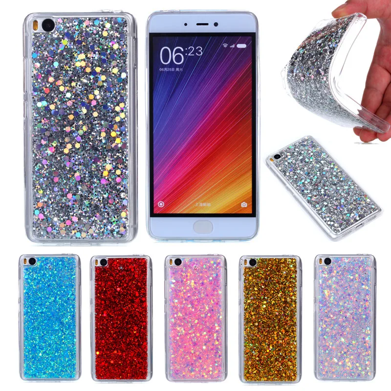 

Xiaomi Mi5S Mi 5S Shining Case Soft Silicon TPU Frame with Colored Shiny Glitter Back Cover Phone Case for Xiaomi Mi 5s Mi5S M5s