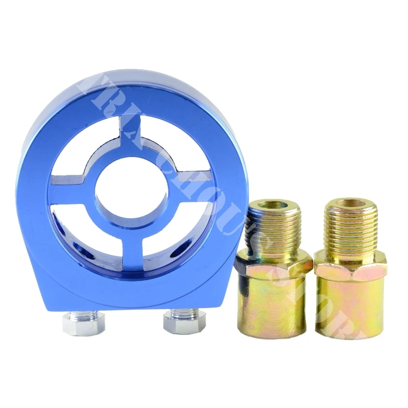 

Universal Engine Oil Filter Sandwich Plate Adapter for Car Gauge Oil Temp Oil Press Sensor Adapter M20X1.5 3/4X16 Connectors