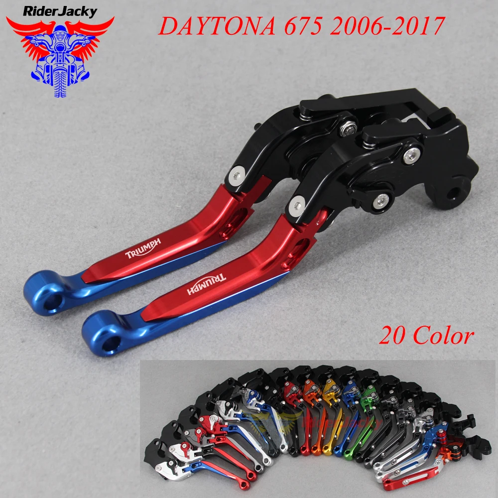 

CNC Extendable Foldable Motorcycle brake Clutch Levers For Triumph DAYTONA 675 2006-2017 2016 2015 2014 2013 2012 2011 2010 2009