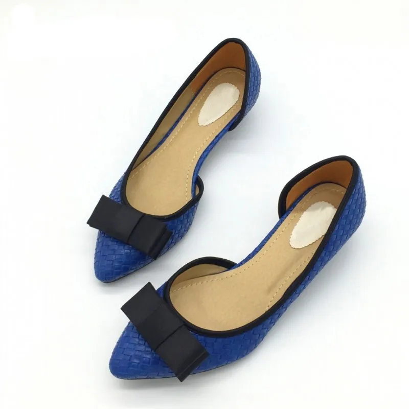 2016-Fashion-Two-Piece-Low-Heels-Pumps-Sexy-Women-Pointed-Toe-Spike-Heels-Shoes-Bowtie-Slip