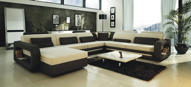 Modern Furniture Sofa Set Leather Sectional Home Modern Furniture Sofa Set Leather Sectional Home Living Room White Color