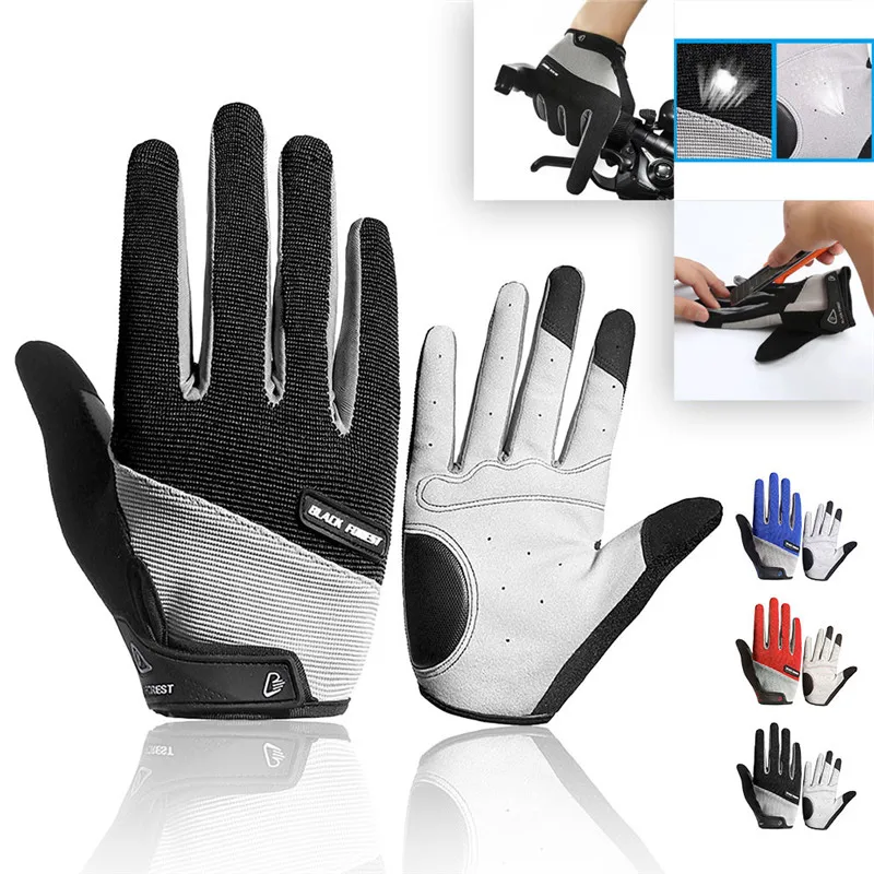  Men Women Outdoor Sports Riding Gloves Non-slip Shock Absorption Wear Mittens guantes eldiven handschoenen 40FE2206