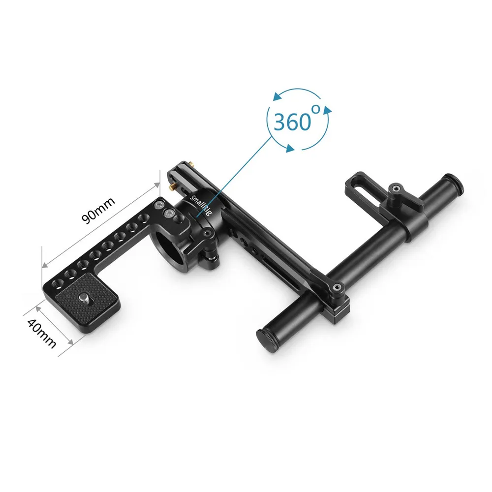 SmallRig крепление EVF с железнодорожный вокзал/со штангой 15 мм/рельсовое крепление/крепление EVF для SmallHD DP4/" или 7" видоискатели и мониторов-1903