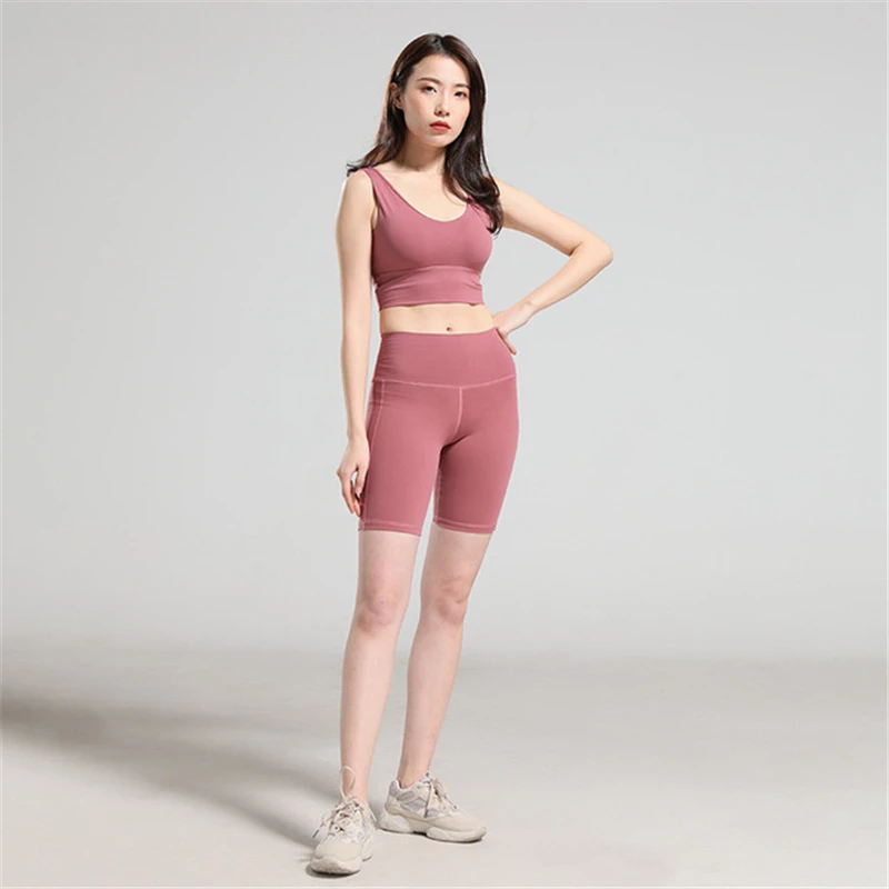 

Fashion New Sportswear Slim Fit Yoga Casual Wear Gym Quick-drying Slim Sportswear Onesies Yoga 2 Piece Set Women Multi-colors
