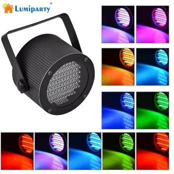 

LumiParty Professional LED Stage Lights 86LED RGB PAR LED Stage Lighting Effect DMX512 Master-Slave Led Flat for Disco Party KTV