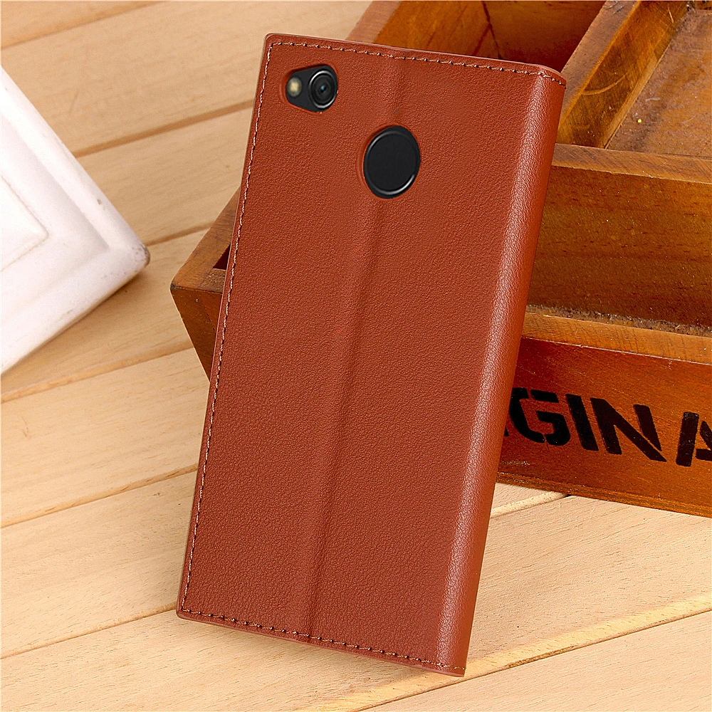 Top Wallet Case For Xiaomi Redmi 4,Luxury Leather Cover With Magnetic Stand Card Holder Case For Xiaomi Redmi 4 4X Folio Flip Case 18