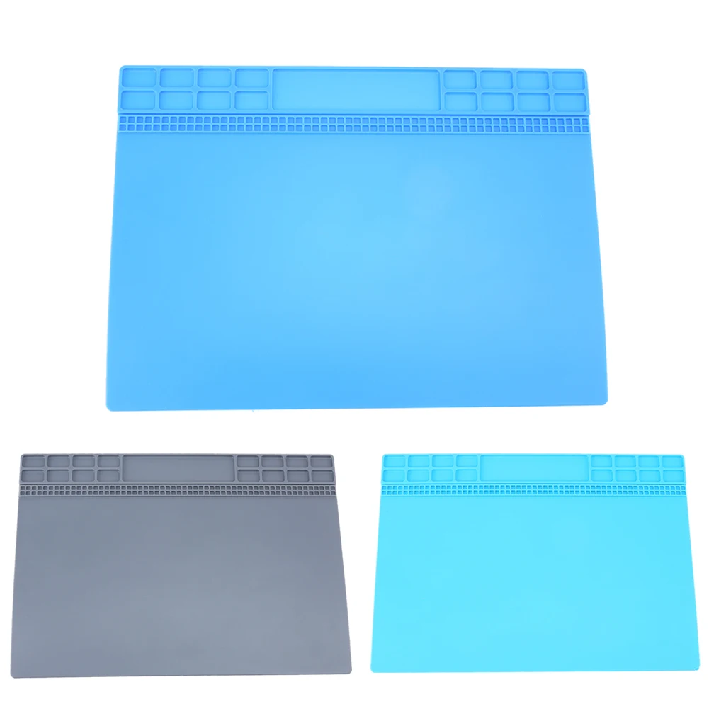 Silicone Heat Soldering Mat Insulation Maintenance font b Electronic b font Iron Pad Phone Repair Desk