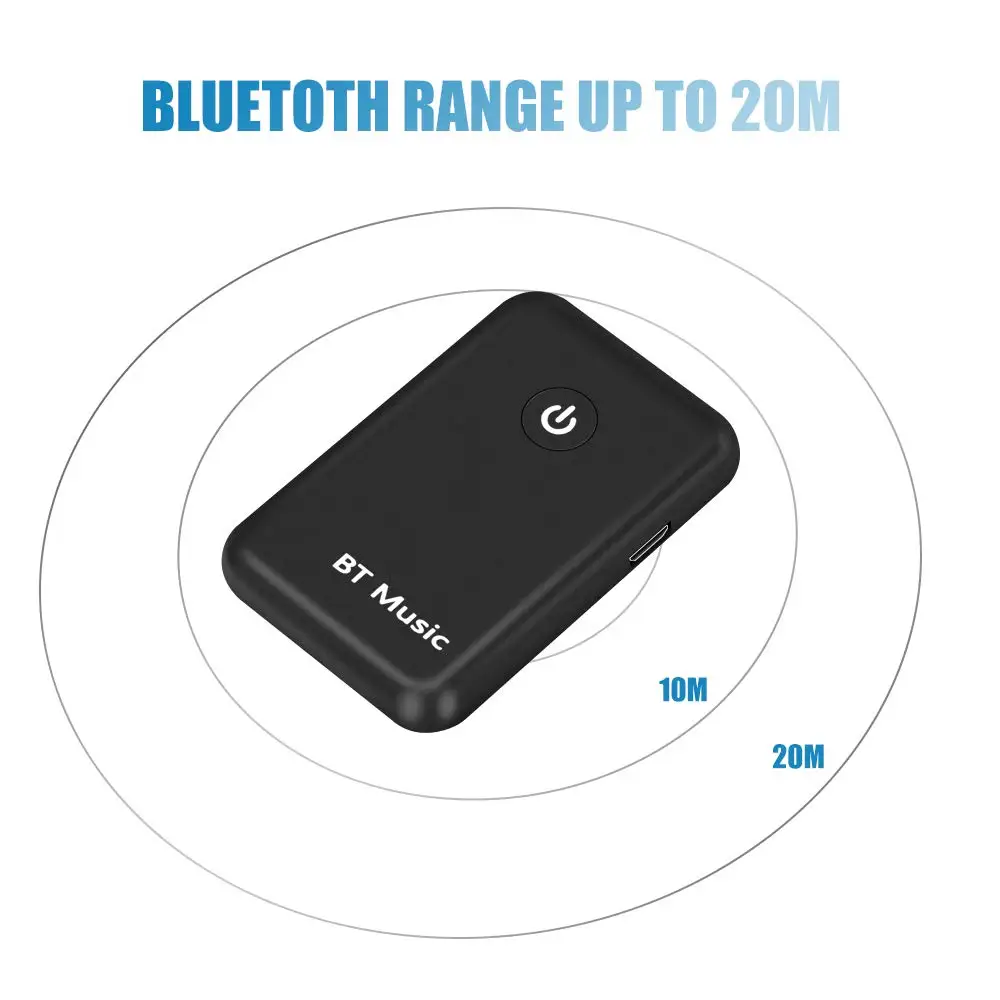Bluetooth V4.2 передатчик и приемник, 2 в 1 беспроводной 3,5 мм аудио адаптер для ТВ/автомобильной звуковой системы, низкая задержка