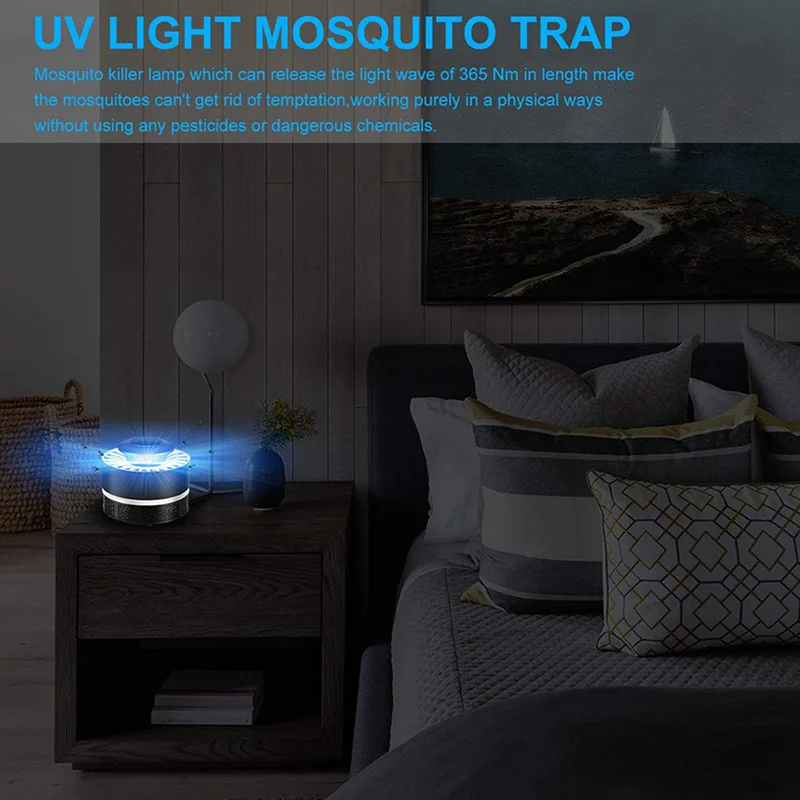 Домашняя электрическая лампа-убийца от комаров, 5 В, USB мощность, домашняя от насекомых, убийца жуков, электриеская комаробойка, ловушка, спальня, светодиодный отражающая лампа