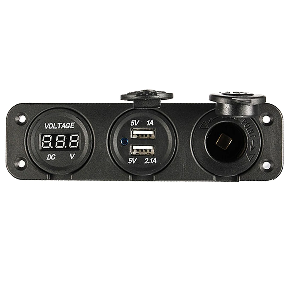 12V Dual Car Cigarette Lighter Socket 2 USB Adapter Charger Digital