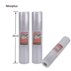 Nineplus 25 см x 500 см/roll новый свободный крой вакуумная тепла герметик Еда Saver сумки Саран упаковочная машина Еда мешки для хранения