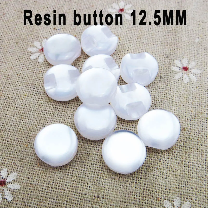 

50PCS white Transparent/Mixed RESIN buttons round brand button 12.5MM coat boots sewing clothes accessory R-073N2