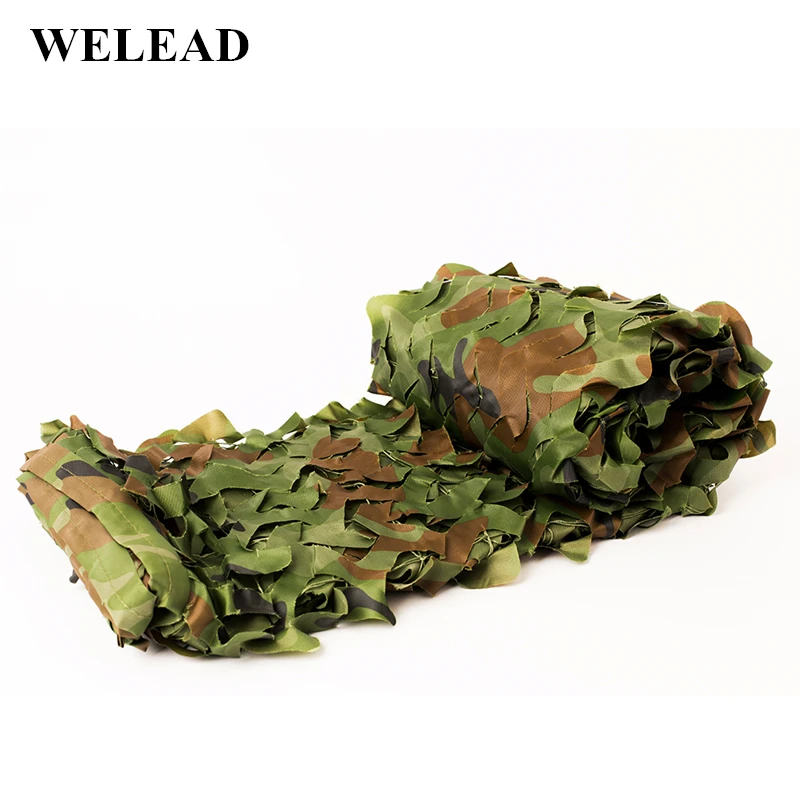 

VILEAD 1.5M Wide Woodland Desert White Blue Camouflage Nets Sun Shelter for Beach Shade Awning Tourist Roof Tent Garden Sunshade
