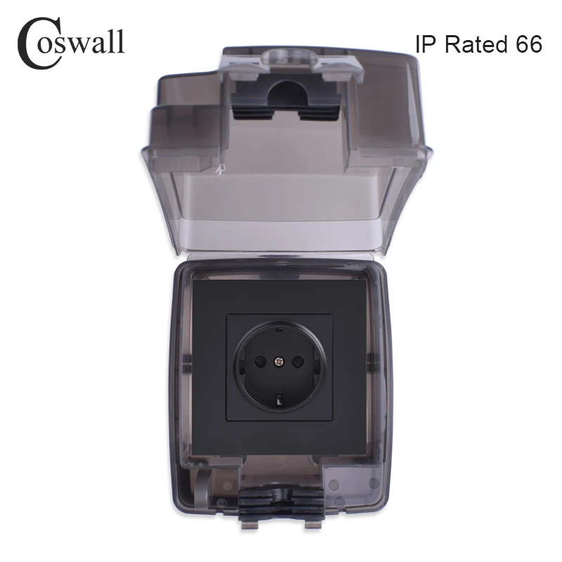 Coswall IP66 Водонепроницаемая наружная коробка с защитой от непогоды
