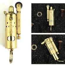 XGQ 6,8*1,8 см Подлинная IMCO латунная масляная ретро-зажигалка Второй мировой войны с брелком