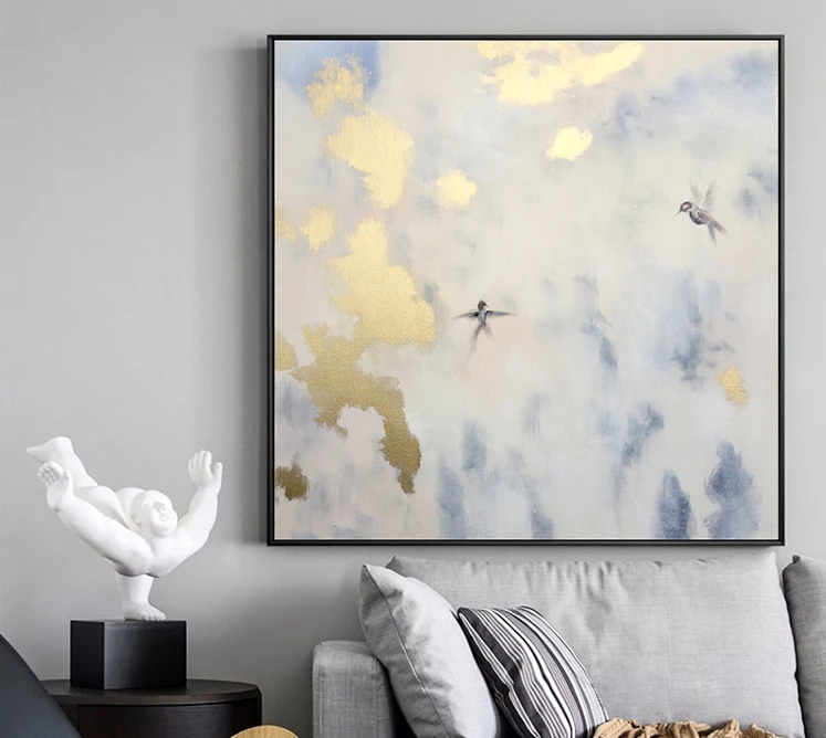 

100%handmade Art Decor Oil Painting Home Decoration Living Room Wall Picture Knife art Modern Large Abstract painting