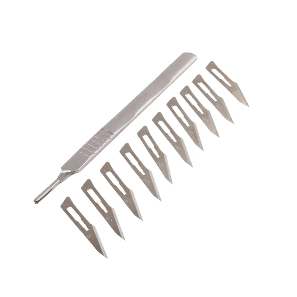 10pcs Scalpel Blades 23# Carbon Steel Surgical Scalpel