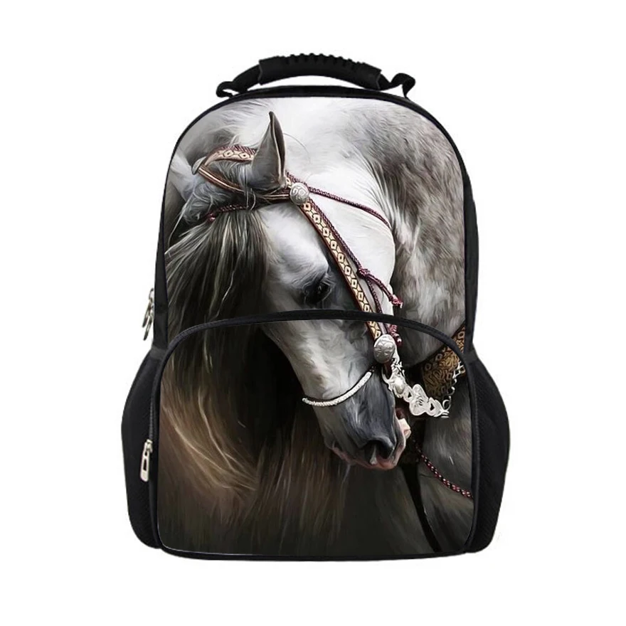 

Noisydesigns horse backpacks for teens school bag, school backpack feminine women backpacks for children girls kids back pack