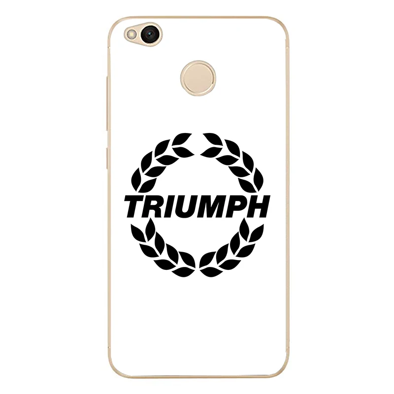 Чехол с логотипом мотоцикла Triumph Мягкий Силиконовый ТПУ чехол для телефона redmi4A 4X