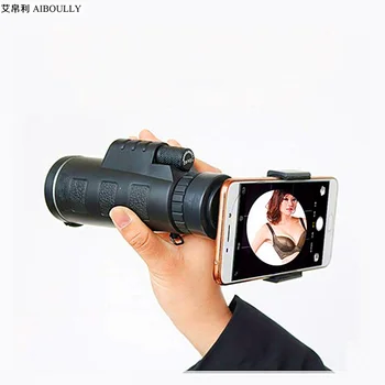 

AIBOULLY Monocular Telescope Zoom 10X Times Mobile Phone Telescope Outdoor Sports Inspection Sky Bird Animal Mountain Climbing