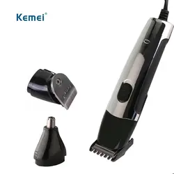 Kemei профессия Электрический 2 в 1 для волос бритвы волос в носу триммер бритвы машина для человека chlid машинка для стрижки волос ЕС plug