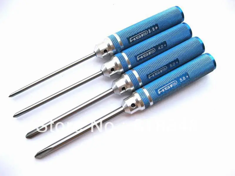 RC Tools HSP 4pcs PHILIPS Screwdriver Tools Kit for RC Helicopter Car Boat Model Full Set 4 in 1 Blue 3.5 4.0 5.0 5.8
