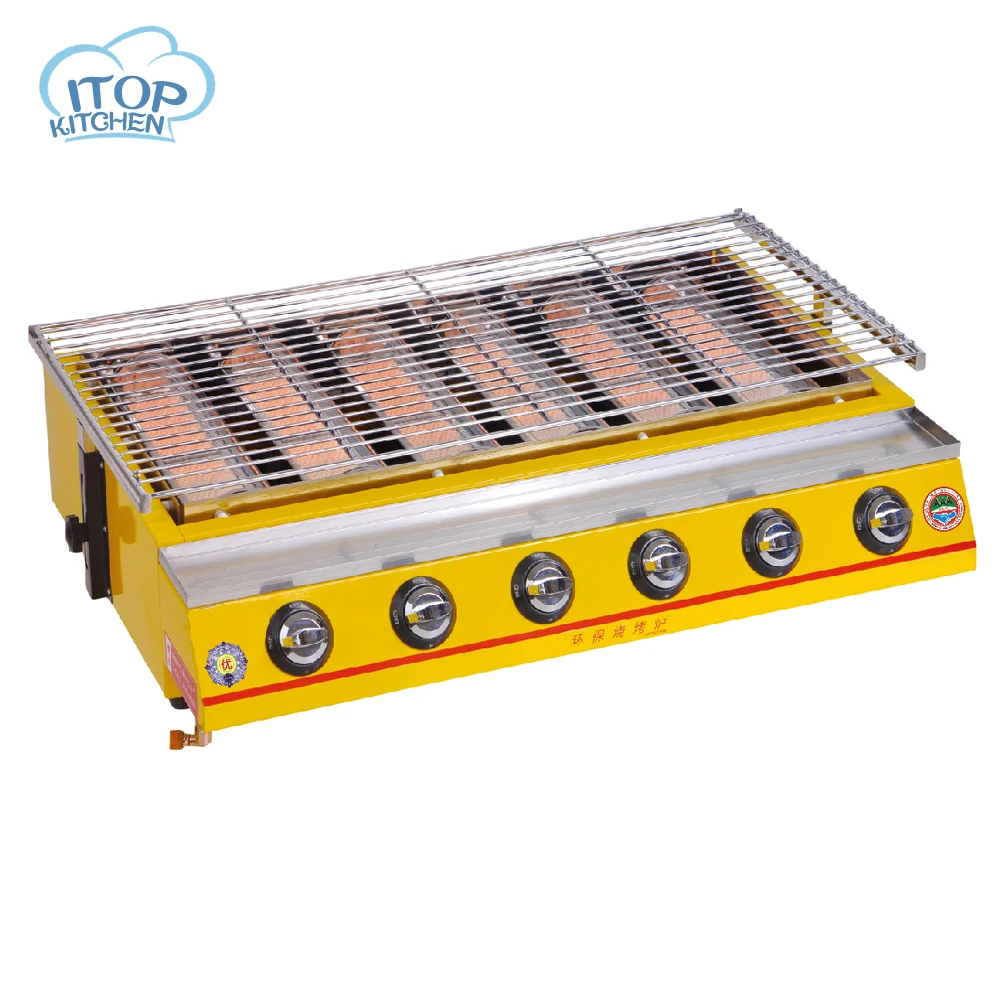 6 BIG Size Burners Gas BBQ Grill Stainless Steel Barbecue Stove Outdoor