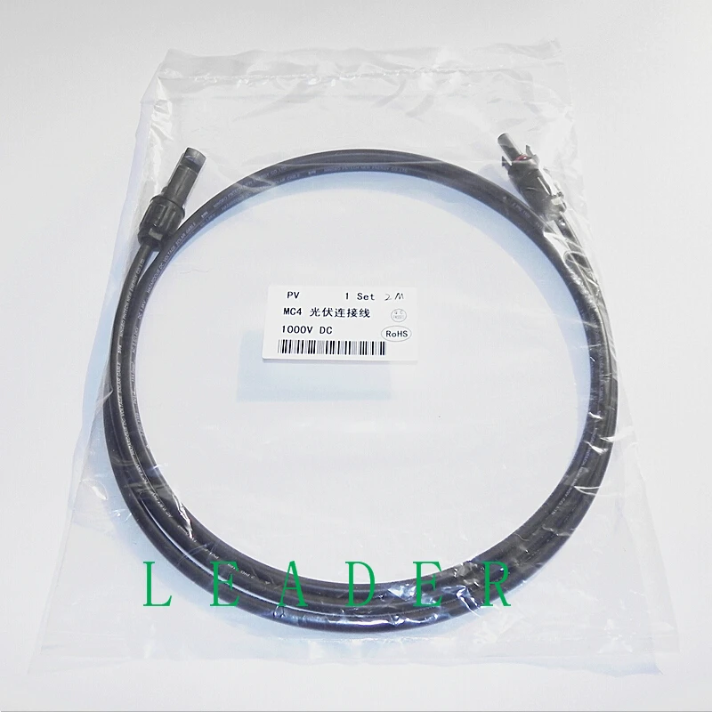 

2 Metres 4mm2 (12 AWG) MC4 Extension Cable with MC4 Connector/ PV cable TUV UL Standard for Solar Panels and Solar Power