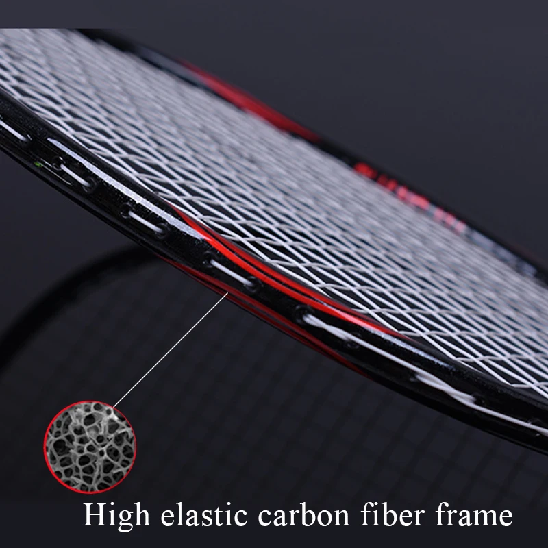 LOKI 6U 72g Strung raqueta de bádminton equilibrado profesional Badminton raqueta de carbono 22-30 LBS envío apretones y vincha